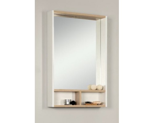 Зеркальный шкаф Йорк 55 белый/ясень фабрик (1A173202YOAV0)