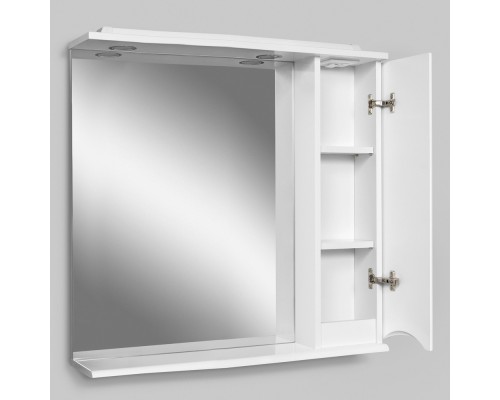 Зеркальный шкаф Am.Pm Like M80MPR0801WG/M80MPL0801WG 80см, левый/правый, белый, с подсветкой