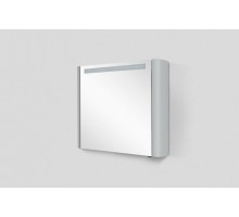 Зеркальный шкаф Am.Pm Sensation M30MCL0801FG, левый, 80 см, с подсветкой, серый шелк