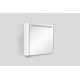 Зеркальный шкаф Am.Pm Sensation M30MCR0801WG, цвет - белый глянец, с подсветкой, правый, 80 см