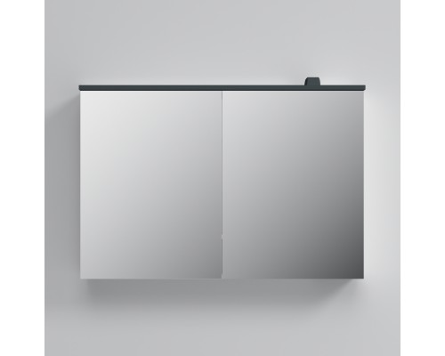 Зеркальный шкаф с LED-подсветкой AM.PM Spirit 2.0 M70AMCX1001GM, 100 см, графит матовый