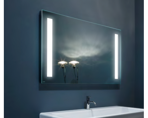 Зеркало Antonio Lupi Spio 75, H75*L117 см, с подсветкой 4 неоновыми лампами T5