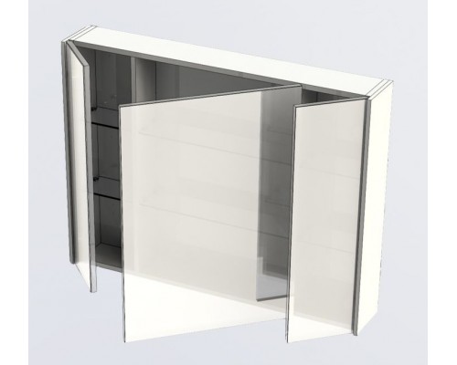 Зеркало-шкаф Aquanet Латина 100 см, 00179636