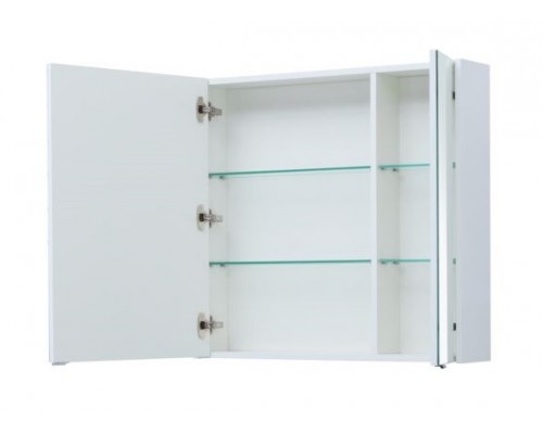 Зеркальный шкаф Aquanet Палермо 80 см, белый, правый, 254538