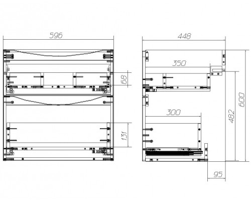 Тумба под раковину BelBagno Marino 60 см, Bianco Lucido - белый глянец, MARINO-H60-600-2C-SO-BL-P