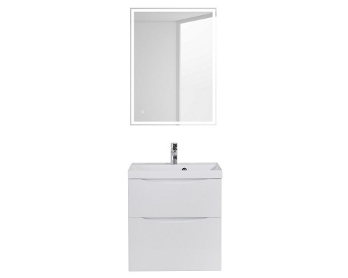 Тумба под раковину BelBagno Marino 60 см, Bianco Lucido - белый глянец, MARINO-H60-600-2C-SO-BL-P