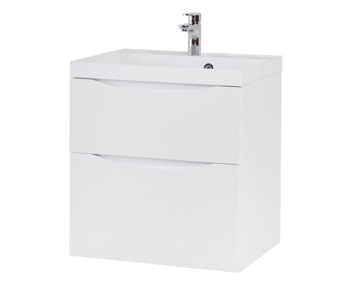 Тумба под раковину BelBagno Marino 60 см, Bianco Lucido - белый глянец, MARINO-H60-600-2C-SO-BL-P