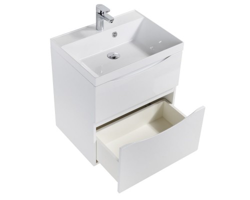 Тумба под раковину BelBagno Marino 60 см, Bianco Lucido - белый глянец, MARINO-H60-600-2C-SO-BL-P