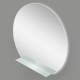 Зеркало BelBagno 100 x 100 см со встроенным светильником, сенсорным выключателем и полкой, SPC-RNG-1000-LED-TCH-MENS