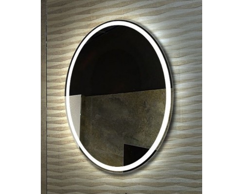 Зеркало Bellezza Vesta 75 см с подсветкой, белый, 00000011243