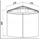 Тумба под раковину Belux  Жирона НУ 58 М (1), 57 см, белый глянцевый