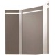 Шкаф зеркальный Belux Жирона ВУШ 58 (1), 50,5 см, белый глянцевый