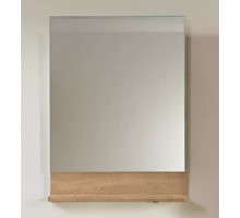 Зеркало Belux Бильбао В 60, цвет - дуб сонома/белый глянцевый