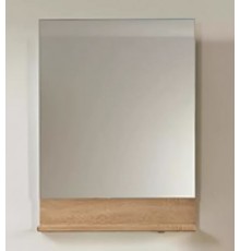Зеркало Belux Бильбао В 60, цвет - дуб сонома/белый глянцевый