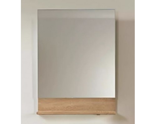 Зеркало Belux Бильбао В 75, цвет - дуб сонома/белый глянцевый