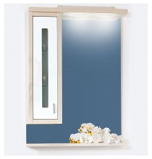 Зеркальный шкаф Бриклаер Бали 62 R/L, светлая лиственница, левый/правый
