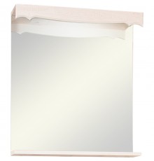 Зеркало Бриклаер Кантри 65 см с подсветкой, бежевый дуб прованс