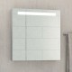 Зеркальный шкаф Cersanit Melar 70 см с подсветкой, универсальный, белый, SP-LS-MEL70-Os, 62618
