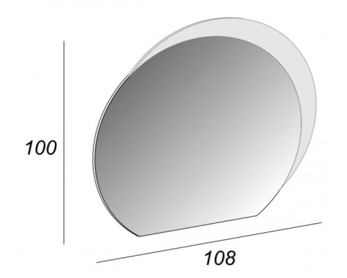 Зеркало Cezares 44773 108x100 см настенное с подсветкой