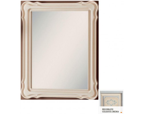 Зеркало Cezares Roma ROMA.04 75 x 95 см настенное, цвет бело-бежевый (decorato)