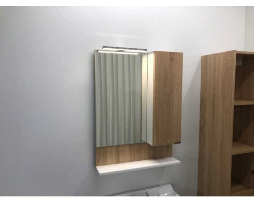 Зеркальный шкаф Comfortу Рига-60 дуб сонома, правый (4142211)