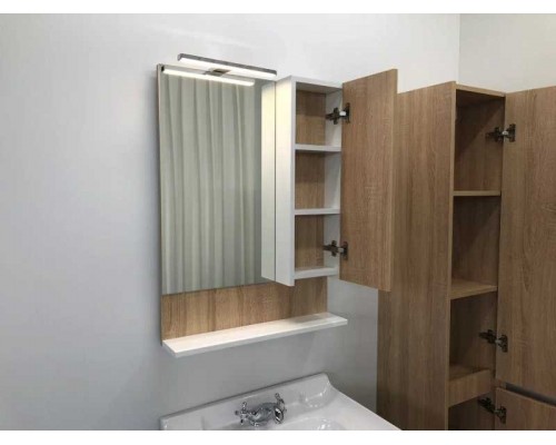 Зеркальный шкаф Comfortу Рига-60 дуб сонома, правый (4142211)