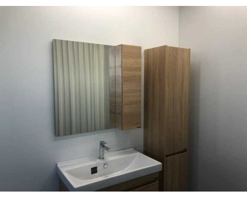 Зеркальный шкаф Comfortу Тромсе-80 дуб сонома, левый (4142222)
