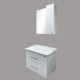 Тумба Comfortу Неаполь-80 белый глянец с раковиной 50180 (4147564)
