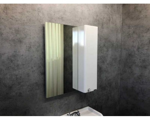 Зеркальный шкаф Comfortу Неаполь-65, белый глянец (4148728)