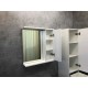 Зеркальный шкаф Comfortу Модена M-60, без подсветки, белый матовый, 00-00001639