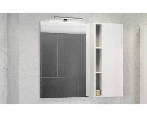 Зеркальный шкаф Comfortу Милан-90 белый (4137130)