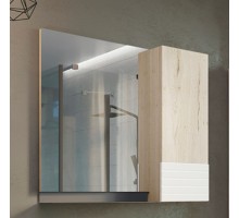 Зеркальный шкаф Comfortу Страсбург-90, без подсветки, дуб дымчатый, 00-00006573