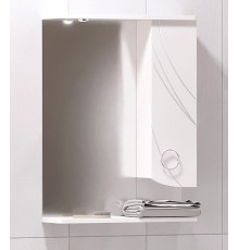 Зеркало-шкаф Corozo Флора 55/С, 55 см, правый, белое