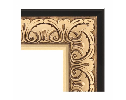 Зеркало с гравировкой в багетной раме Evoform Exclusive-G BY 4337 90 x 90 см, барокко золото