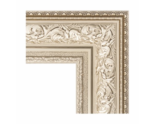 Зеркало с гравировкой в багетной раме Evoform Exclusive-G BY 4383 100 x 125 см, виньетка серебро