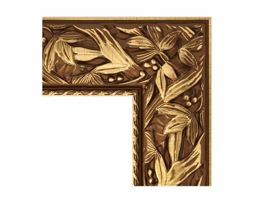 Зеркало с гравировкой в багетной раме Evoform Exclusive-G Floor BY 6364 114 x 203 см, византия золото