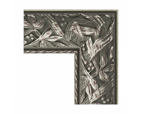 Зеркало с гравировкой в багетной раме Evoform Exclusive-G Floor BY 6365 114 x 203 см, византия серебро