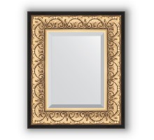 Зеркало с фацетом в багетной раме - барокко Evoform EXCLUSIVE, BY 1373, 50 x 60 см