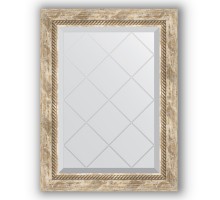 Зеркало с гравировкой в багетной раме Evoform Exclusive-G BY 4005 53 x 71 см, прованс с плетением