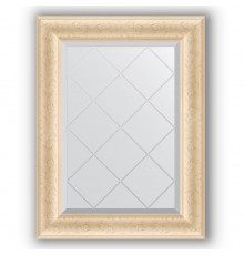 Зеркало с гравировкой в багетной раме Evoform Exclusive-G BY 4011 55 x 72 см, старый гипс