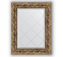 Зеркало с гравировкой в багетной раме Evoform Exclusive-G BY 4012, 56 x 73 см, фреска