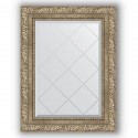Зеркало с гравировкой в багетной раме Evoform Exclusive-G BY 4014 55 x 72 см, виньетка античное серебро