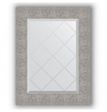 Зеркало с гравировкой в багетной раме Evoform Exclusive-G BY 4023 56 x 74 см, чеканка серебряная