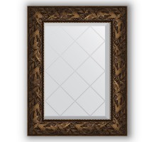 Зеркало с гравировкой в багетной раме Evoform Exclusive-G BY 4029 59 x 76 см, византия бронза