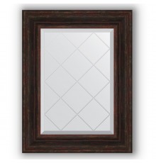 Зеркало с гравировкой в багетной раме Evoform Exclusive-G BY 4033 59 x 76 см, темный прованс