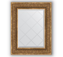 Зеркало с гравировкой в багетной раме Evoform Exclusive-G BY 4034 59 x 76 см, вензель бронзовый