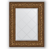 Зеркало с гравировкой в багетной раме Evoform Exclusive-G BY 4040 60 x 78 см, виньетка состаренная бронза