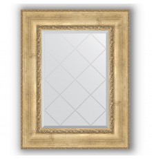Зеркало с гравировкой в багетной раме Evoform Exclusive-G BY 4041 62 x 80 см, состаренное серебро с орнаментом