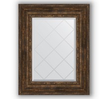 Зеркало с гравировкой в багетной раме Evoform Exclusive-G BY 4043 62 x 80 см, состаренное дерево с орнаментом