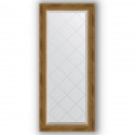 Зеркало с гравировкой в багетной раме Evoform Exclusive-G BY 4047 53 x 123 см, состаренная бронза с плетением
